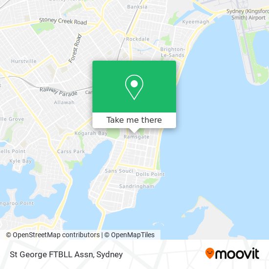 St George FTBLL Assn map