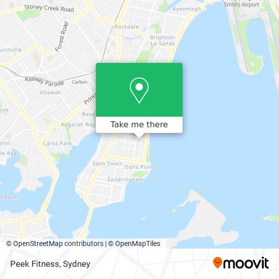 Peek Fitness map