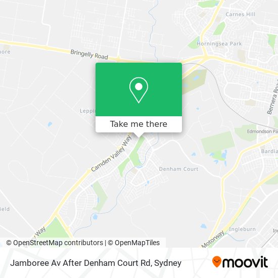 Jamboree Av After Denham Court Rd map