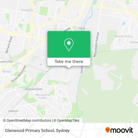 Mapa Glenwood Primary School