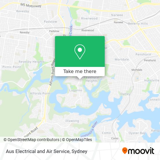 Aus Electrical and Air Service map