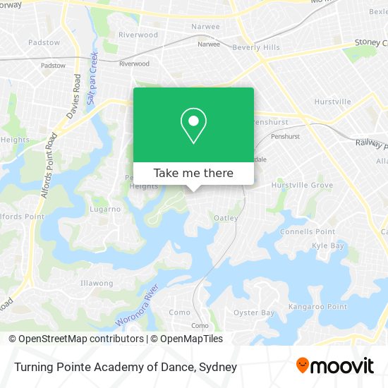 Turning Pointe Academy of Dance map