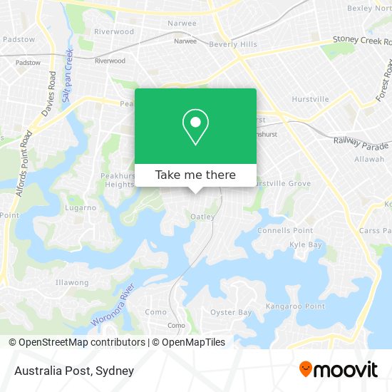 Australia Post map