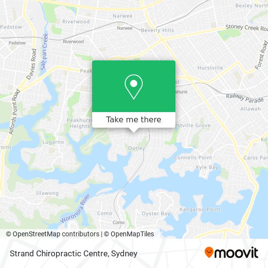 Mapa Strand Chiropractic Centre