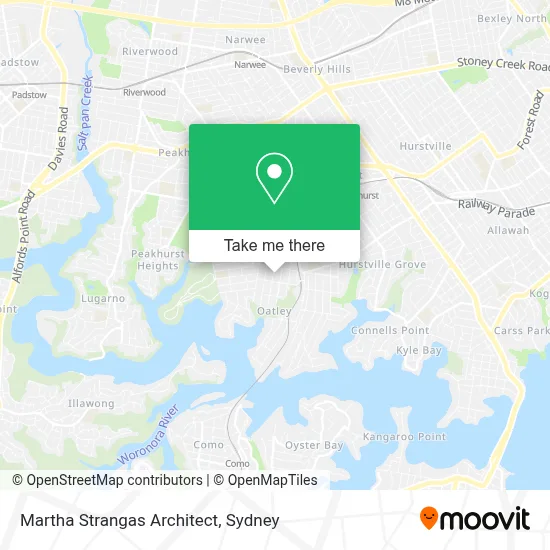 Mapa Martha Strangas Architect