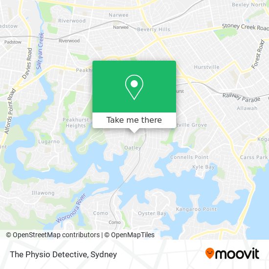 The Physio Detective map