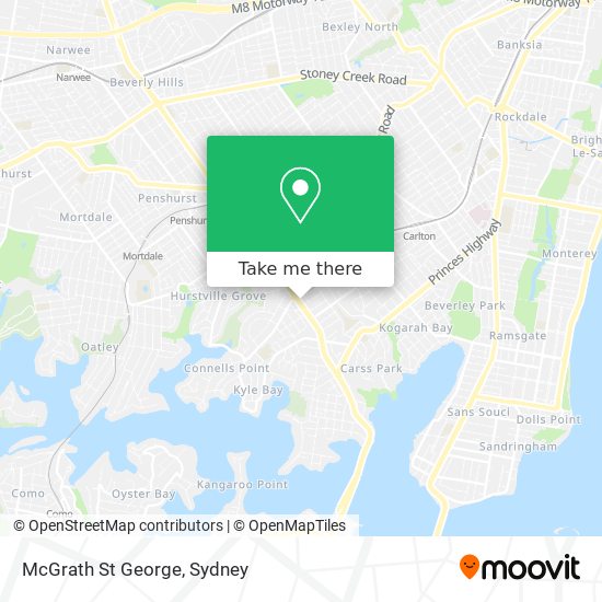 McGrath St George map