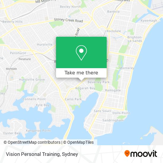 Mapa Vision Personal Training