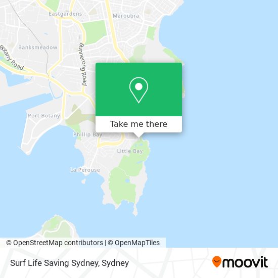 Surf Life Saving Sydney map