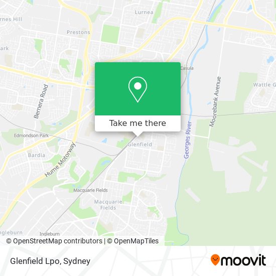 Mapa Glenfield Lpo