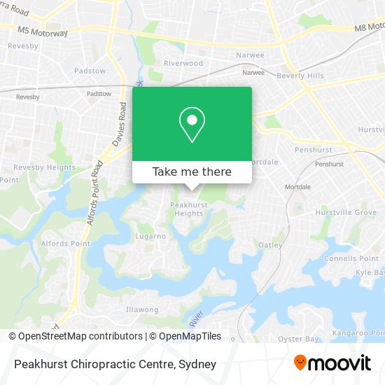 Mapa Peakhurst Chiropractic Centre