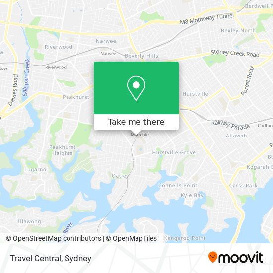 Travel Central map