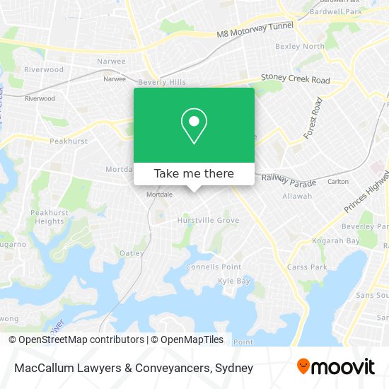 MacCallum Lawyers & Conveyancers map