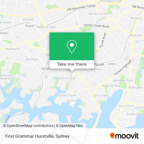 Mapa First Grammar Hurstville