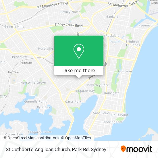 St Cuthbert's Anglican Church, Park Rd map