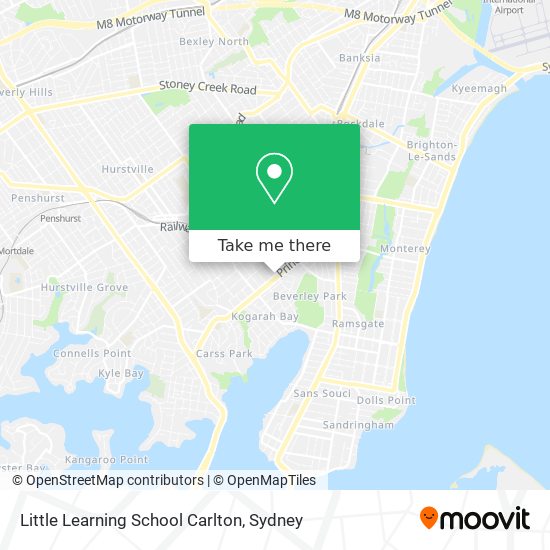 Mapa Little Learning School Carlton