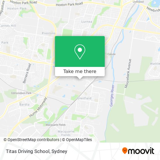 Mapa Titas Driving School