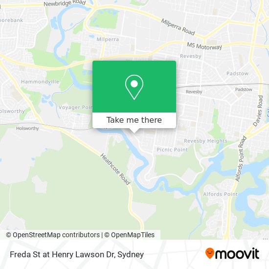 Freda St at Henry Lawson Dr map