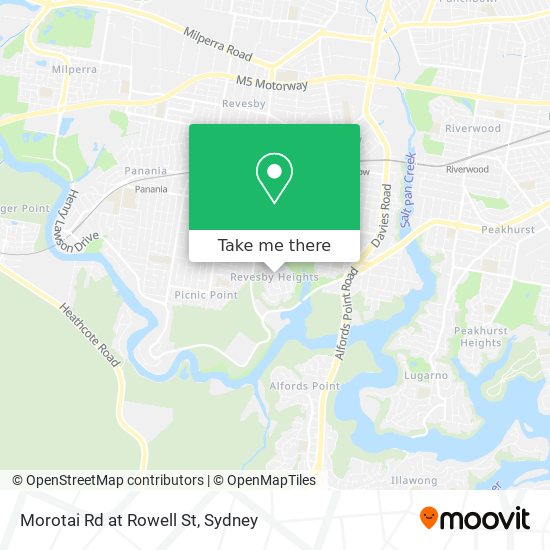 Morotai Rd at Rowell St map
