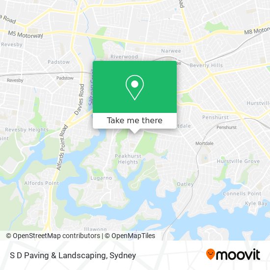 S D Paving & Landscaping map