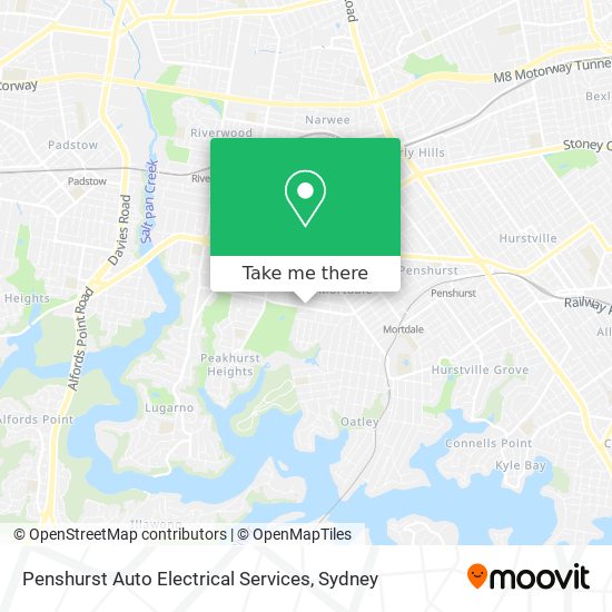 Penshurst Auto Electrical Services map
