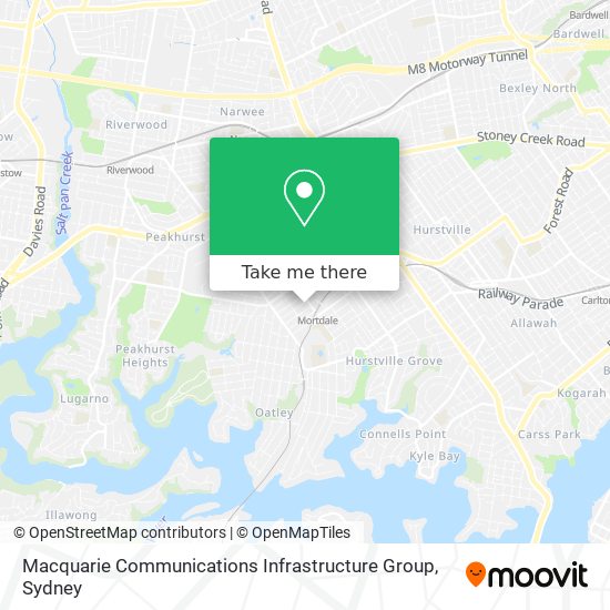 Mapa Macquarie Communications Infrastructure Group