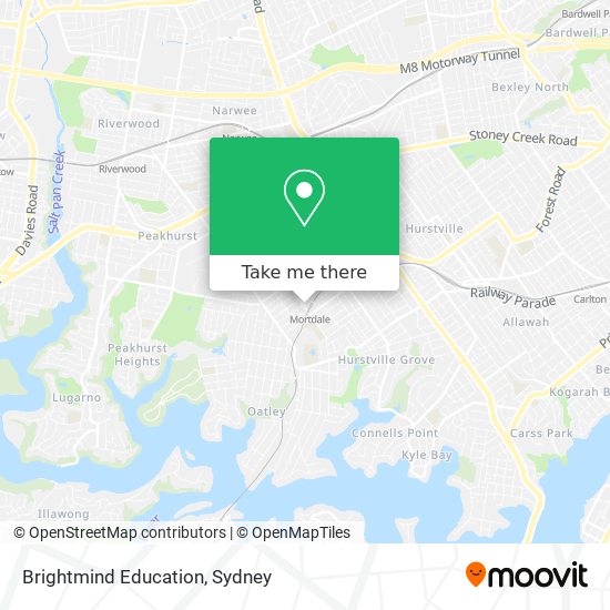 Brightmind Education map