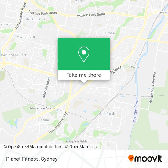 Planet Fitness map