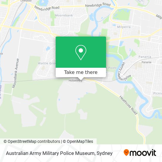 Australian Army Military Police Museum map