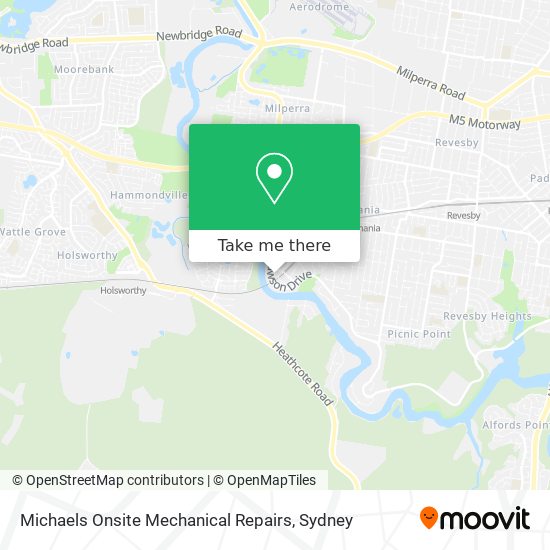 Michaels Onsite Mechanical Repairs map