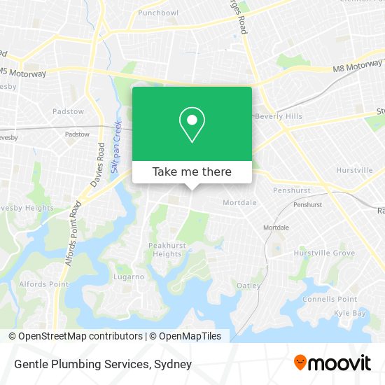 Mapa Gentle Plumbing Services