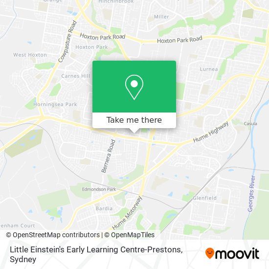 Mapa Little Einstein's Early Learning Centre-Prestons