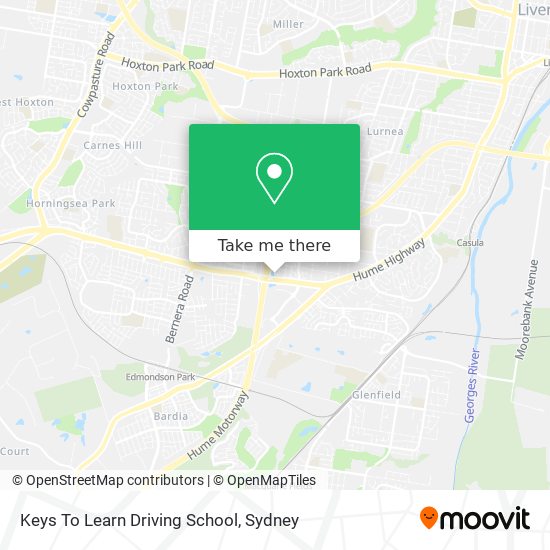 Keys To Learn Driving School map