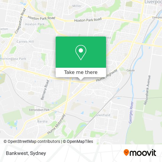 Bankwest map