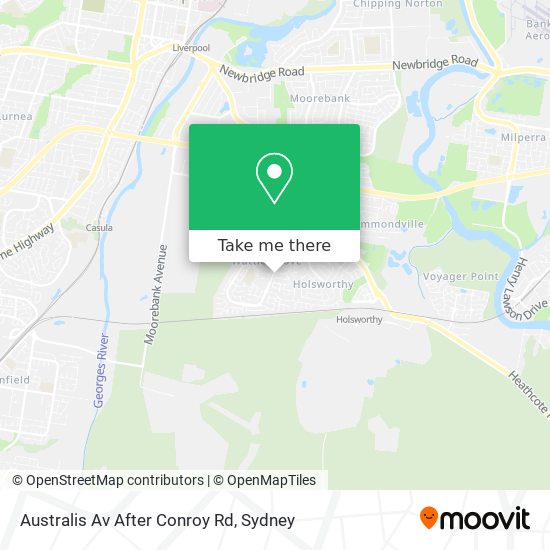 Australis Av After Conroy Rd map