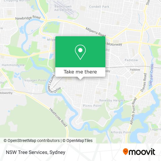 NSW Tree Services map