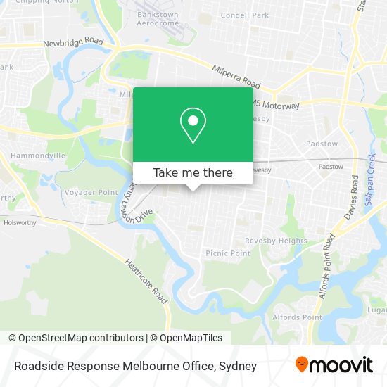 Roadside Response Melbourne Office map