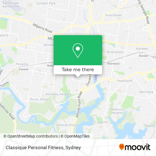 Classique Personal Fitness map