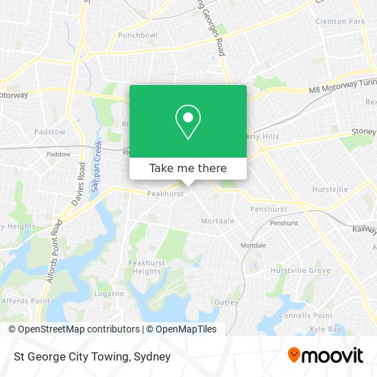 St George City Towing map
