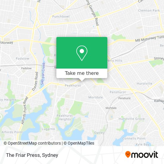 The Friar Press map