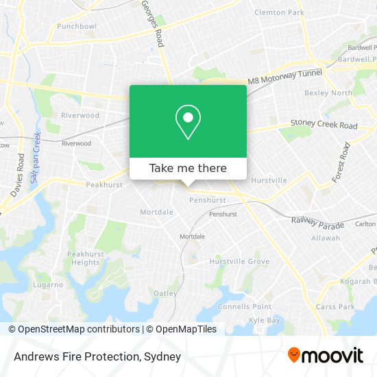 Andrews Fire Protection map