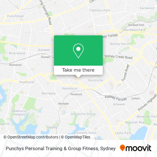 Punchys Personal Training & Group Fitness map