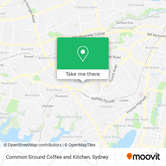 Common Ground Coffee and Kitchen map