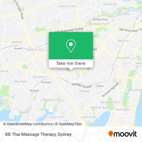 BB Thai Massage Therapy map