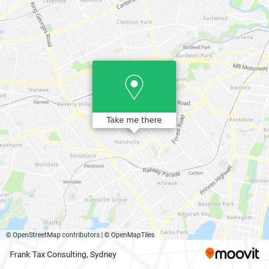 Frank Tax Consulting map