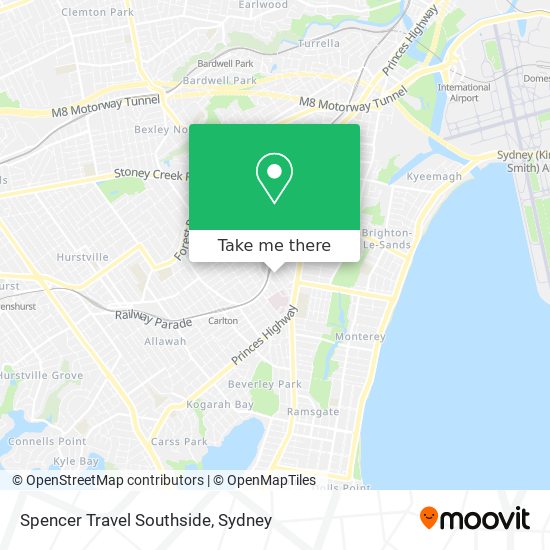 Mapa Spencer Travel Southside