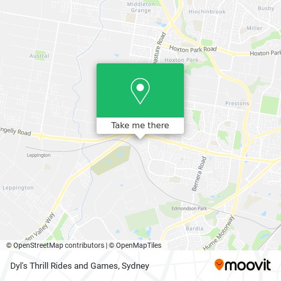 Dyl's Thrill Rides and Games map