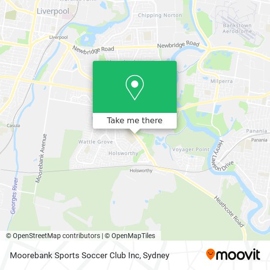 Moorebank Sports Soccer Club Inc map