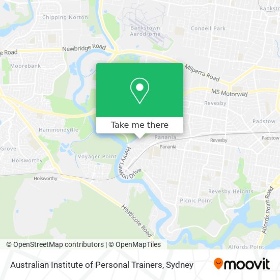 Australian Institute of Personal Trainers map