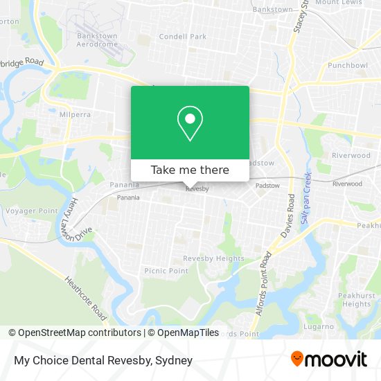 Mapa My Choice Dental Revesby